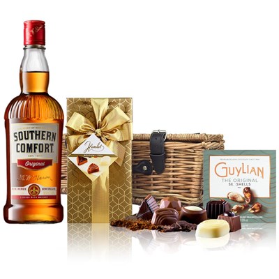 Southern Comfort And Chocolates Hamper